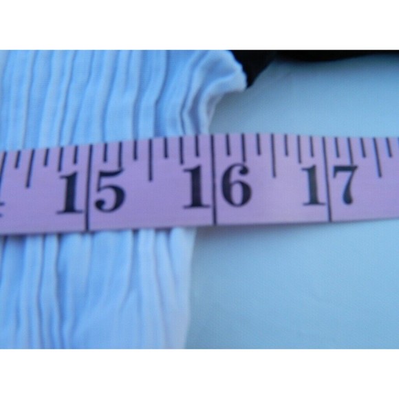 Ilyza New York Top/Blouse Women's Size M Black & White Full Zip Front Tie Back - Picture 9 of 11